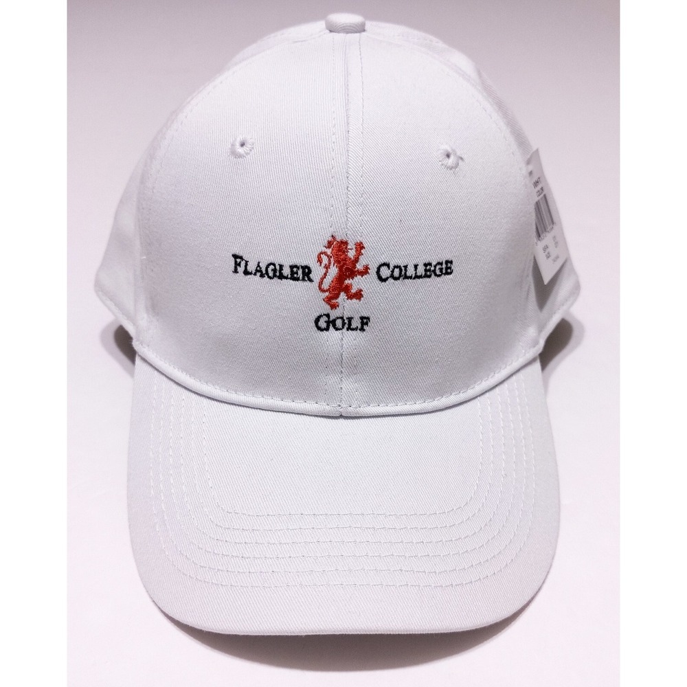 PAGE & TUTTLE Flagler College Saints Golf Hat Cap White Adjustable ~ New - Picture 1 of 7